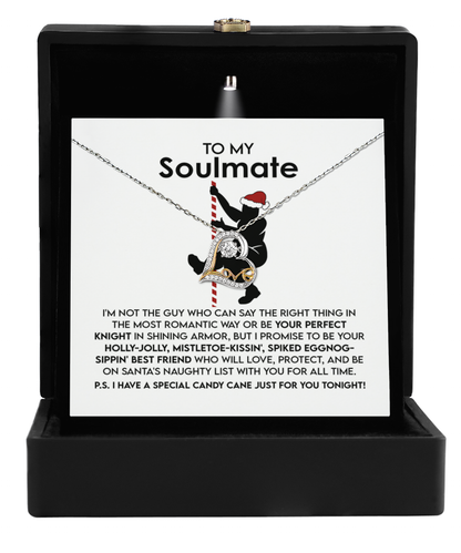 Gift for Soulmate - For All Time - Love Dancing Heart Pendant Necklace