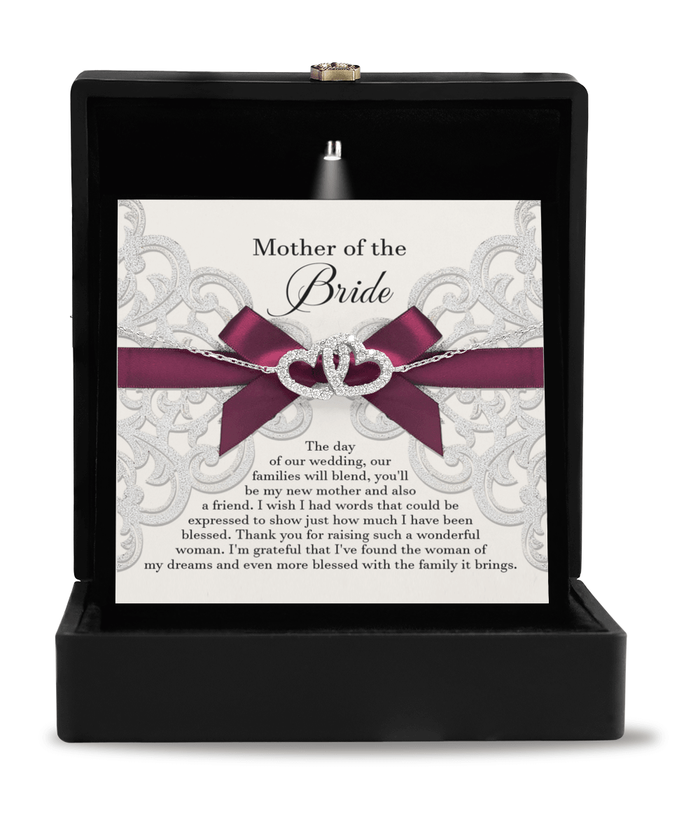 Mother of the Bride Wedding Gift from Future Son-in-law Interlocking Hearts Bracelet