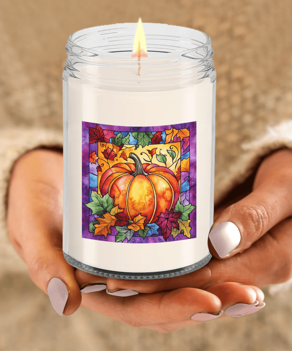 Fall Pumpkin Soy Container Jar Candle Home Decor