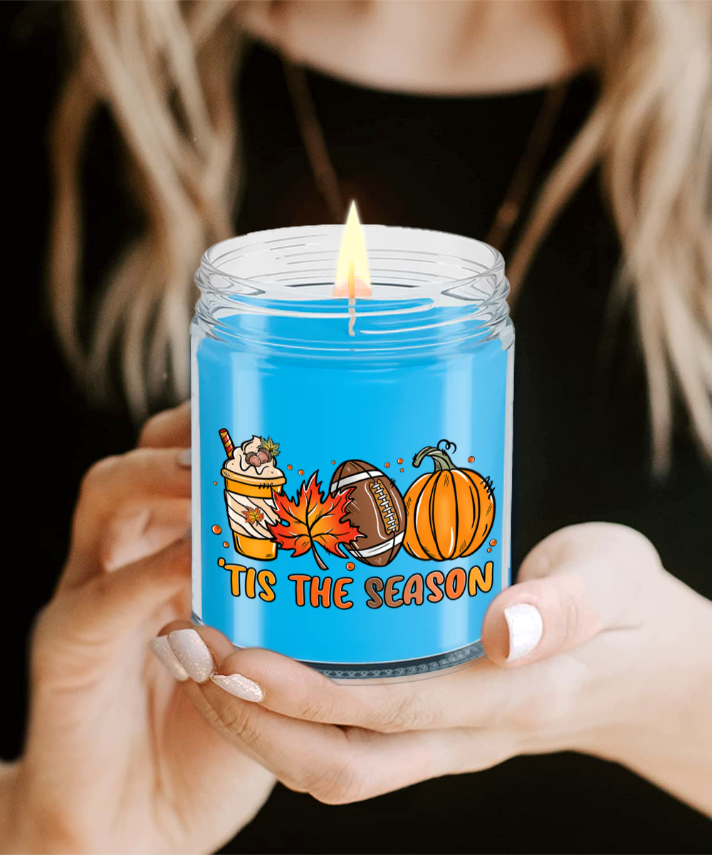 Smells Like Football, Fall and Pumpkin Spice Scented Soy Candles