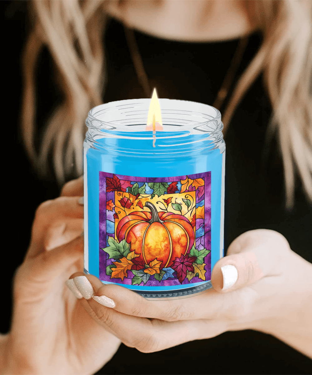 Fall Pumpkin Soy Container Jar Candle Home Decor