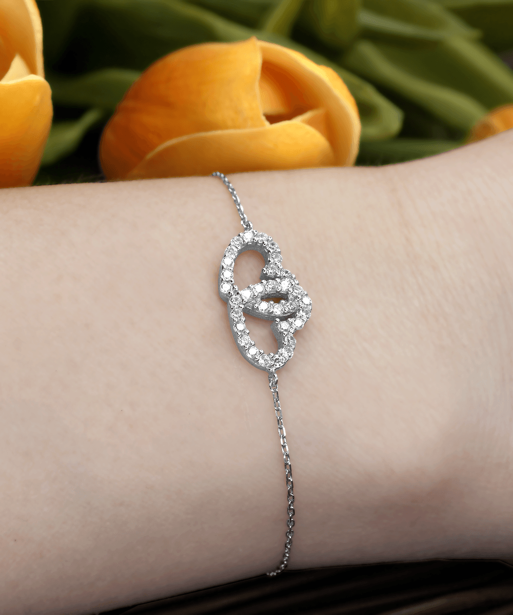 Mother of the Bride Wedding Gift from Future Son-in-law Interlocking Hearts Bracelet