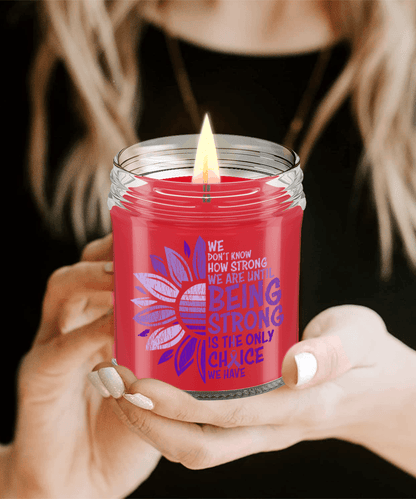 Cancer Support Hodgkins Lymphoma Being Strong Scented Soy Candle