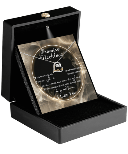 Wife Promise My Heart Love Necklace Anniversary Wedding Birthday Valentine's Day Gift From Husband