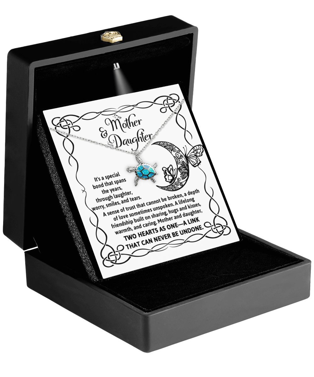 Mother and Daughter - A Special Bond Spans the Years - Opal Sea Turtle Jewelry