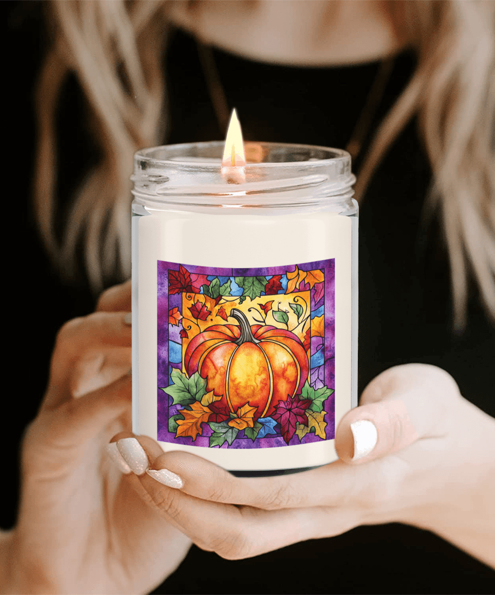 Fall Pumpkin Soy Container Jar Candle Home Decor