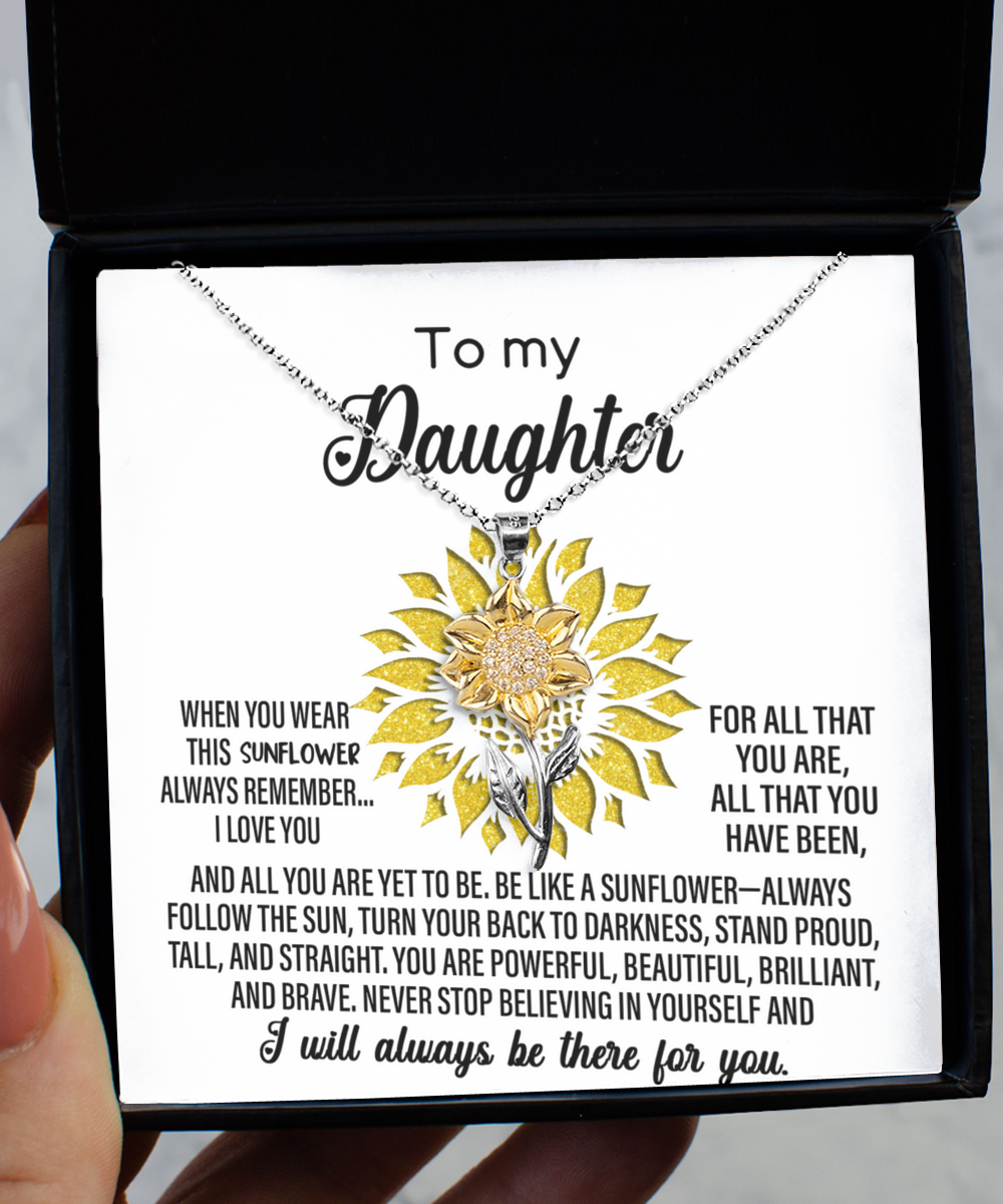 Daughter Jewelry - Be Like a Sunflower - Necklace, Bracelet, Earrings - Graduation Birthday Holiday Gift