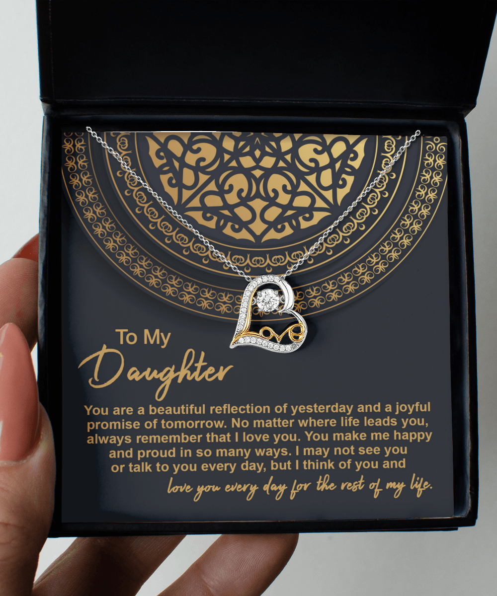 Daughter Birthday, Christmas, Graduation Gift - Beautiful Reflection - Love Dancing  Necklace