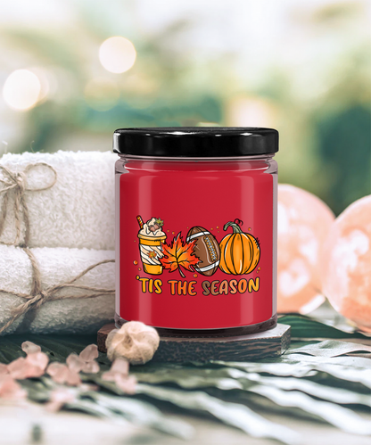 Smells Like Football, Fall and Pumpkin Spice Scented Soy Candles