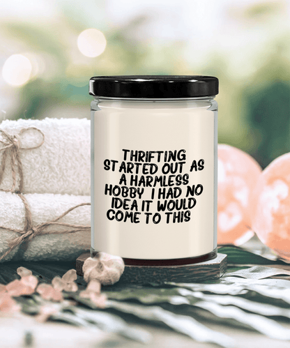 Thrifting Delight, Gifts for Friends, Thrifting Enthusiasts, Birthday, Holidays, Special Occasions, Quote Inspired Scented Soy Candle