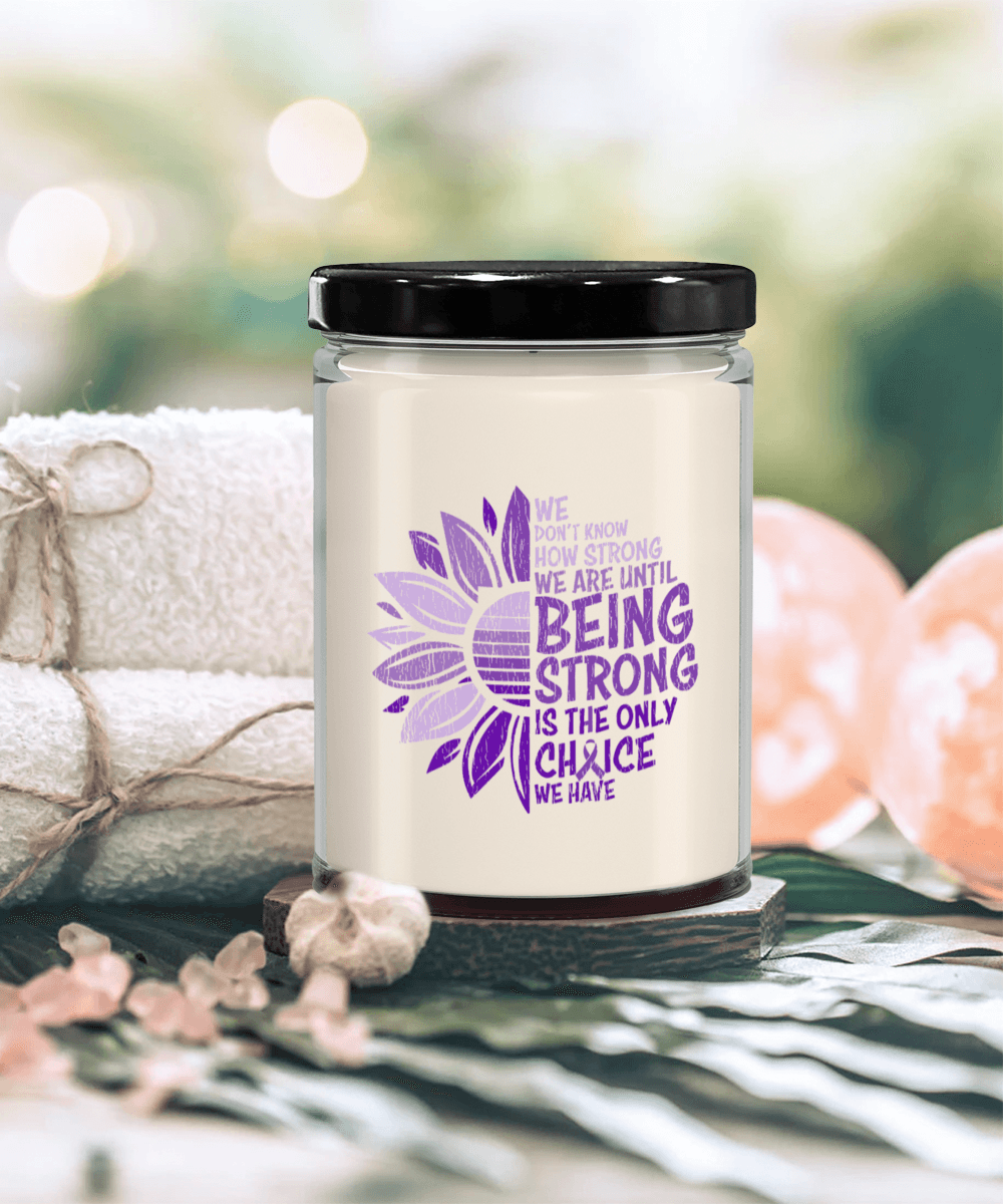 Cancer Support Hodgkins Lymphoma Being Strong Scented Soy Candle