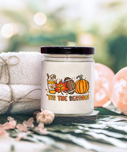 Smells Like Football, Fall and Pumpkin Spice Scented Soy Candles