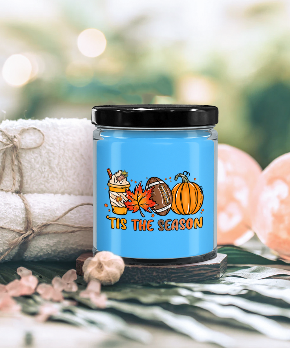 Smells Like Football, Fall and Pumpkin Spice Scented Soy Candles