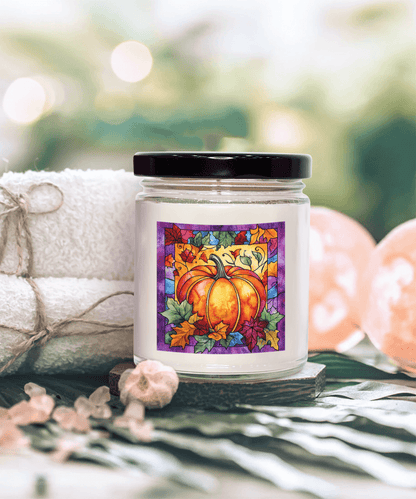 Fall Pumpkin Soy Container Jar Candle Home Decor