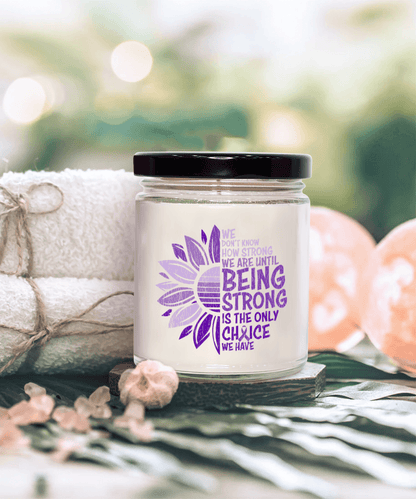 Cancer Support Hodgkins Lymphoma Being Strong Scented Soy Candle