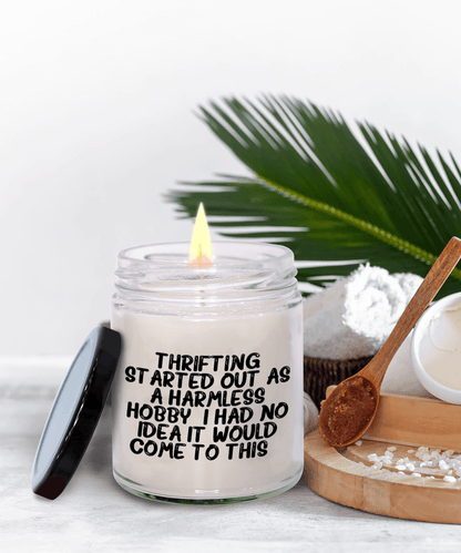 Thrifting Delight, Gifts for Friends, Thrifting Enthusiasts, Birthday, Holidays, Special Occasions, Quote Inspired Scented Soy Candle