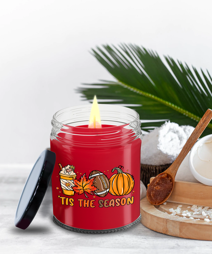 Smells Like Football, Fall and Pumpkin Spice Scented Soy Candles