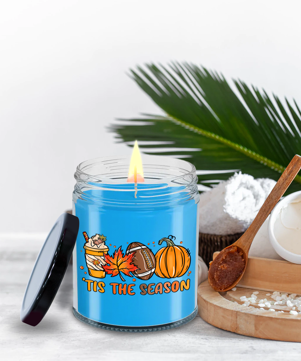 Smells Like Football, Fall and Pumpkin Spice Scented Soy Candles