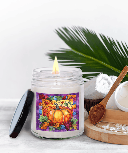 Fall Pumpkin Soy Container Jar Candle Home Decor