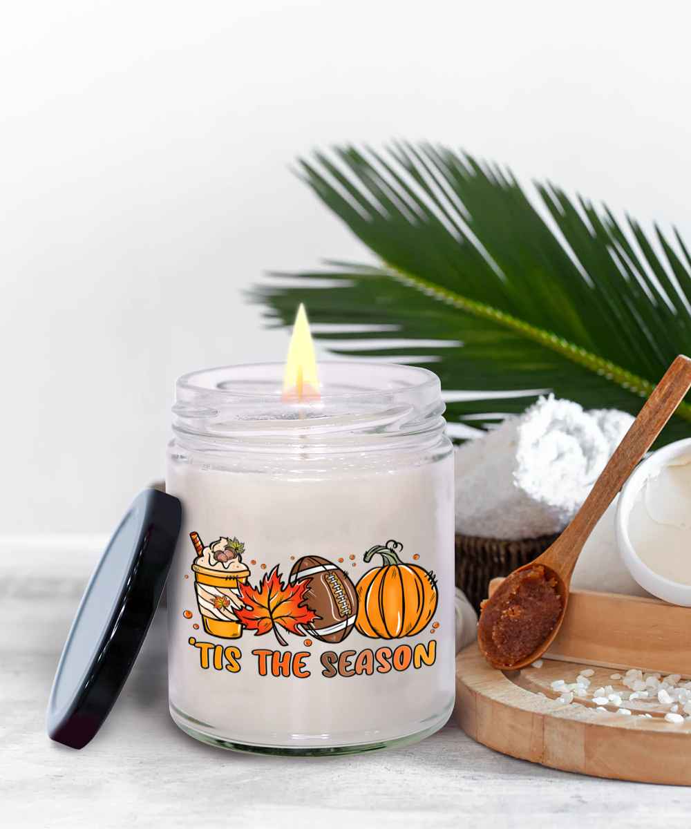 Smells Like Football, Fall and Pumpkin Spice Scented Soy Candles