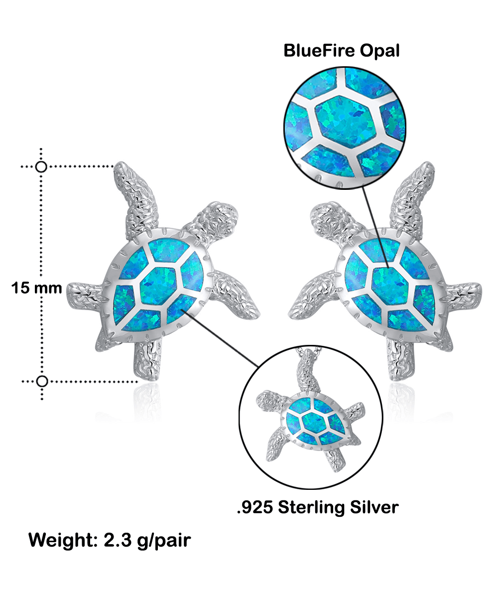 Mother and Daughter - A Special Bond Spans the Years - Opal Sea Turtle Jewelry