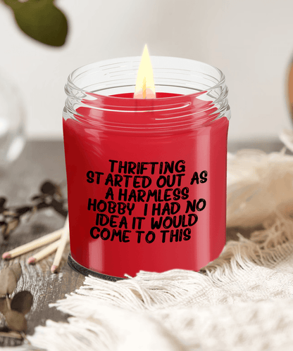 Thrifting Delight, Gifts for Friends, Thrifting Enthusiasts, Birthday, Holidays, Special Occasions, Quote Inspired Scented Soy Candle