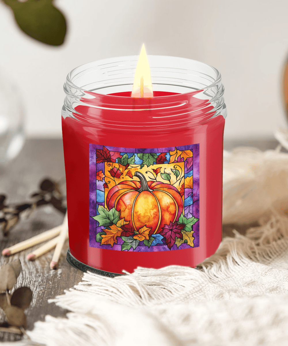 Fall Pumpkin Soy Container Jar Candle Home Decor