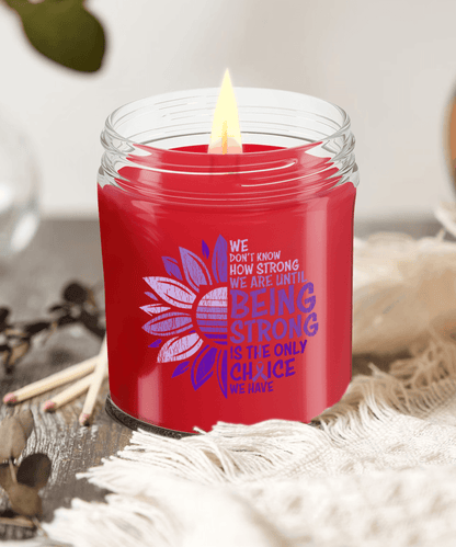 Cancer Support Hodgkins Lymphoma Being Strong Scented Soy Candle