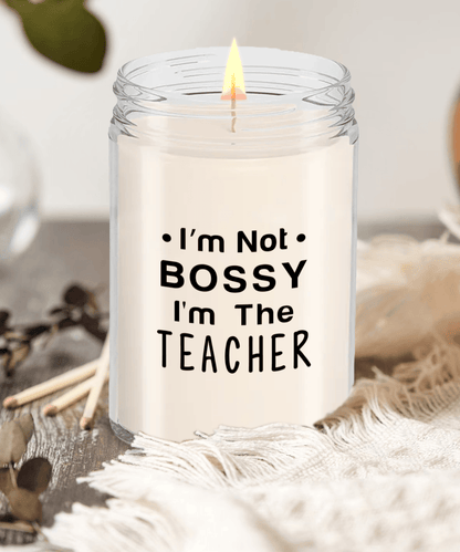 Gift for Teacher - I'm Not Bossy - Scented Soy Candle