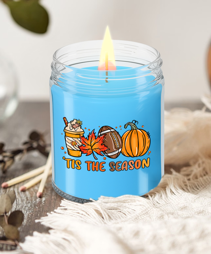 Smells Like Football, Fall and Pumpkin Spice Scented Soy Candles