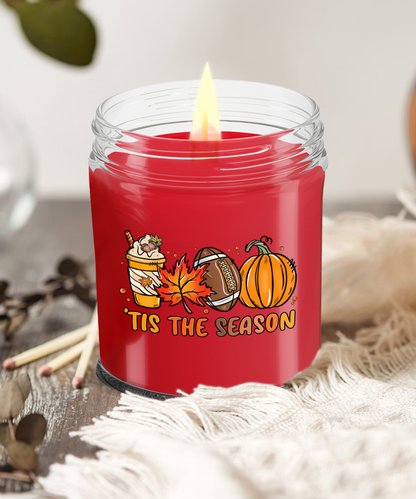 Smells Like Football, Fall and Pumpkin Spice Scented Soy Candles