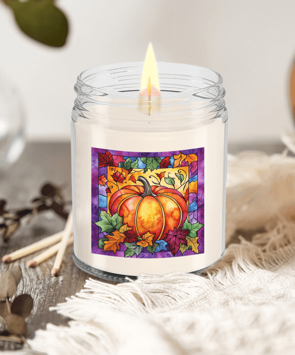 Fall Pumpkin Soy Container Jar Candle Home Decor