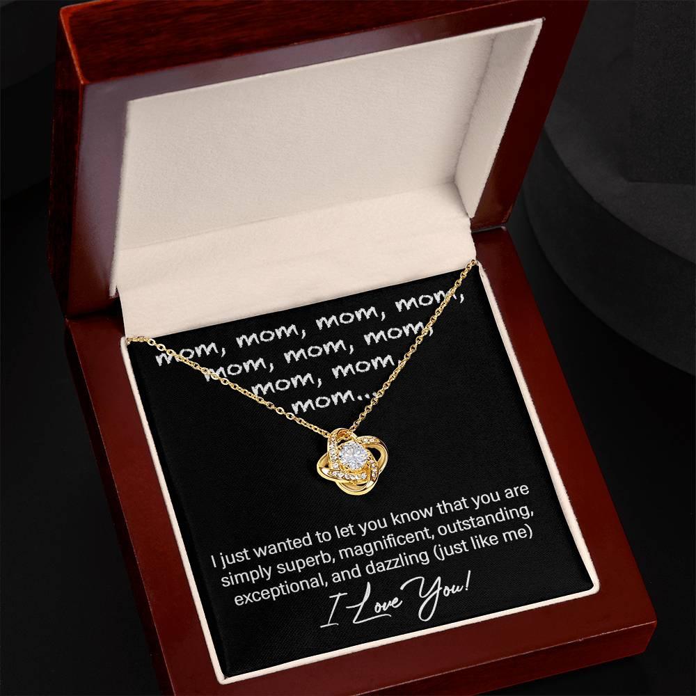 Mom You Are Just Like Me Love Knot Necklace - Mallard Moon Gift Shop