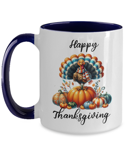 Happy Thanksgiving Ceramic Mug – Perfect for Holiday Cheer!