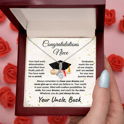Niece Graduation Gift from Uncle Pendant Necklace