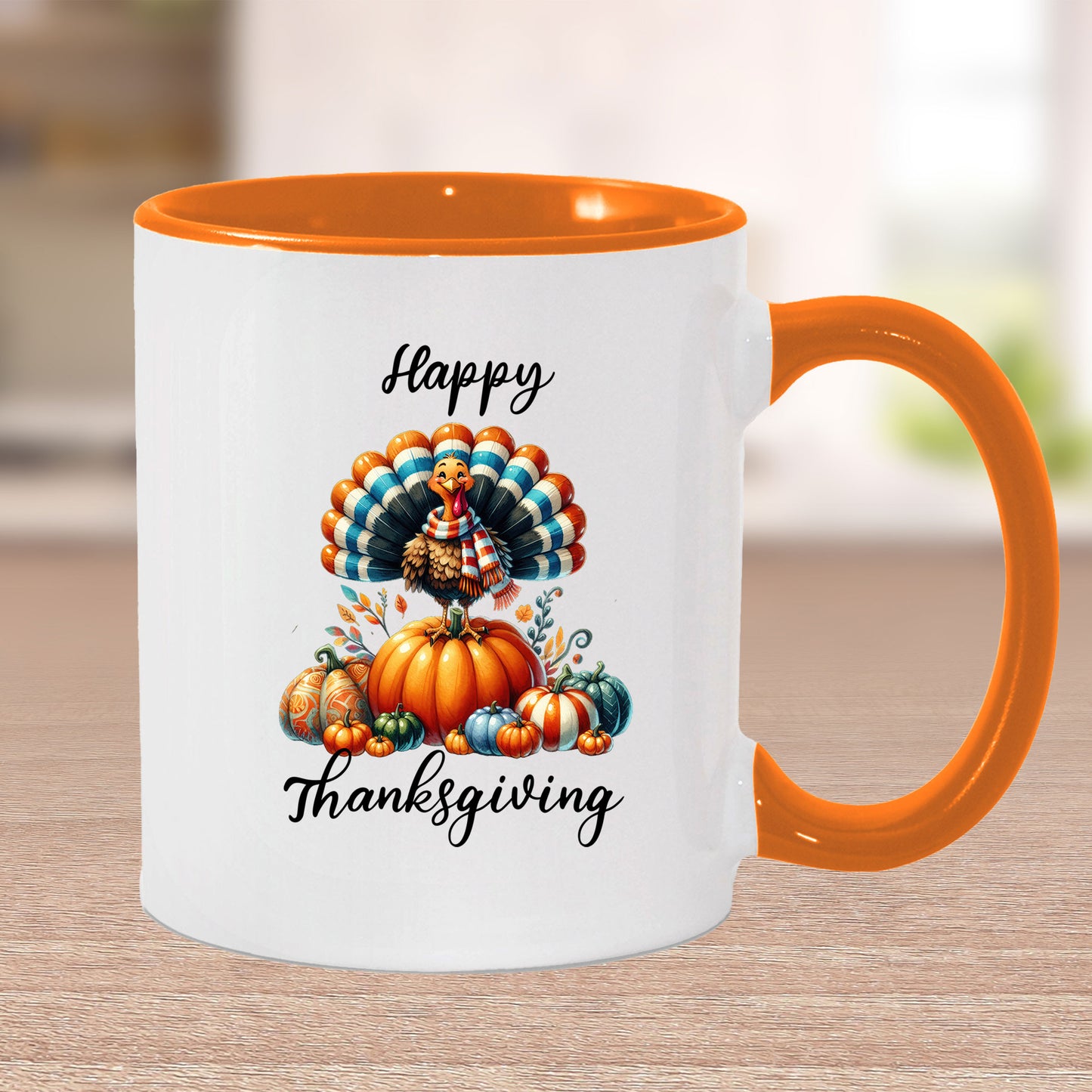 Happy Thanksgiving Ceramic Mug – Perfect for Holiday Cheer!