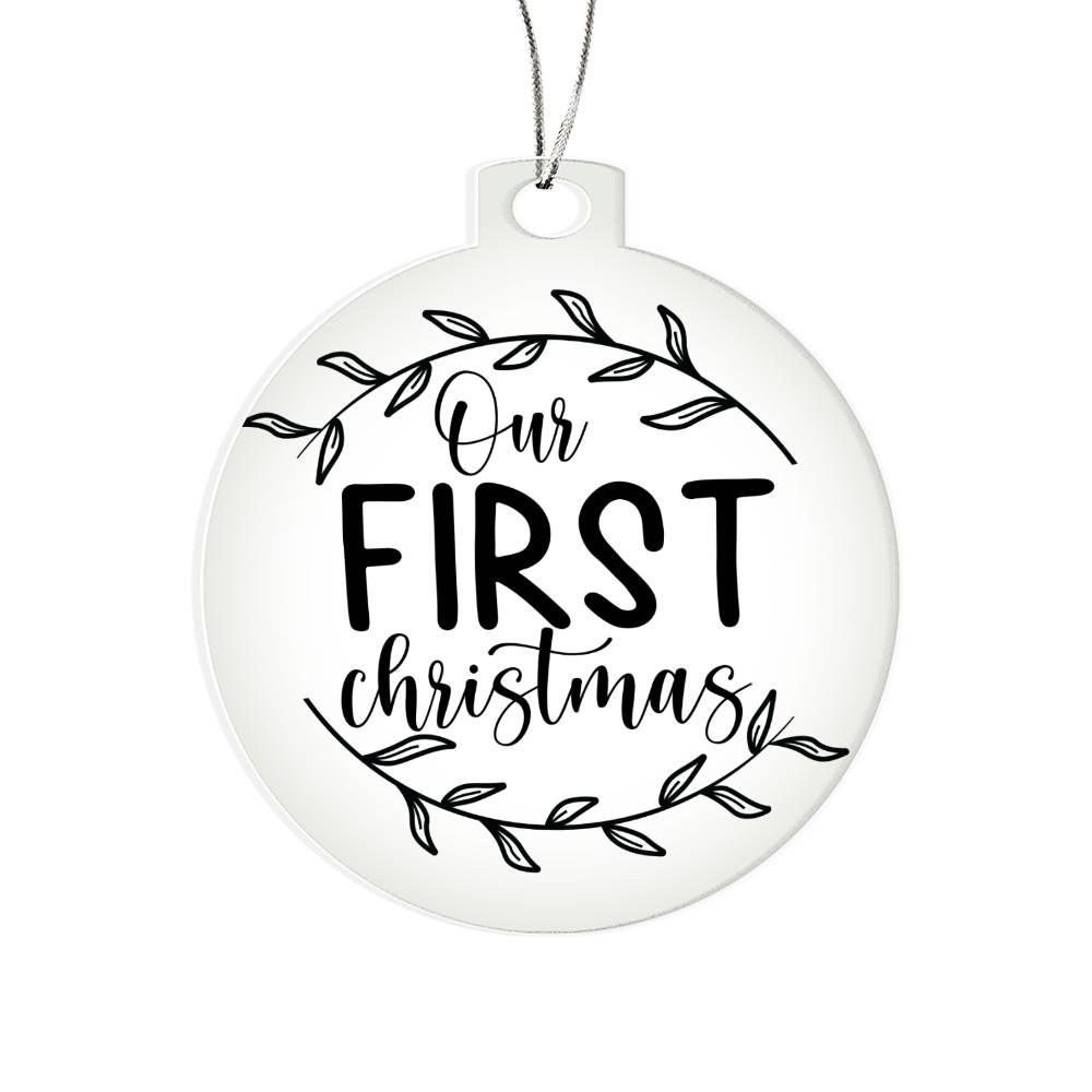 Our First Christmas Acrylic Keepsake Ornament - Mallard Moon Gift Shop