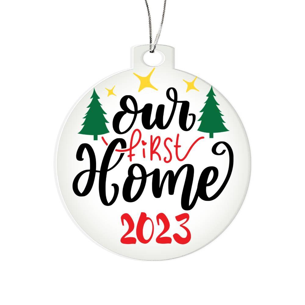 Our First Home Acrylic Keepsake Ornament - Mallard Moon Gift Shop