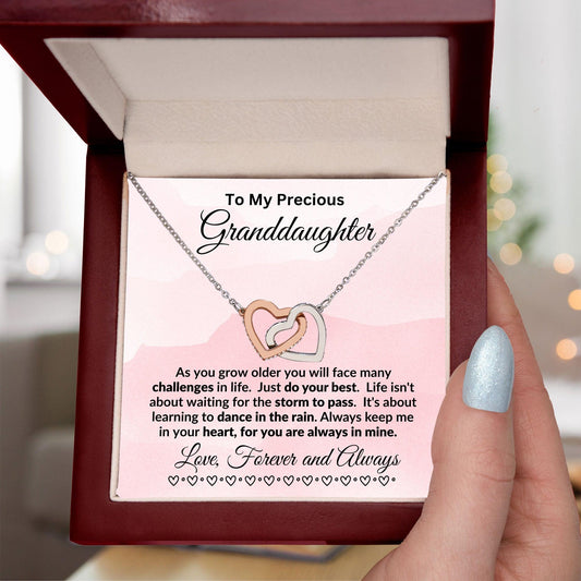 Personalized Granddaughter Necklace Dance in the Rain - Mallard Moon Gift Shop