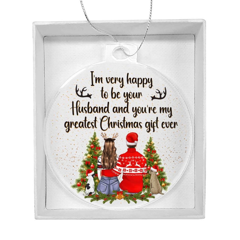 Personalized Wife Acrylic Keepsake Ornament - Mallard Moon Gift Shop