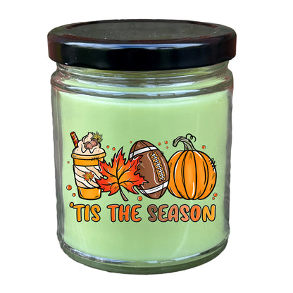 Smells Like Football, Fall and Pumpkin Spice Scented Soy Candles