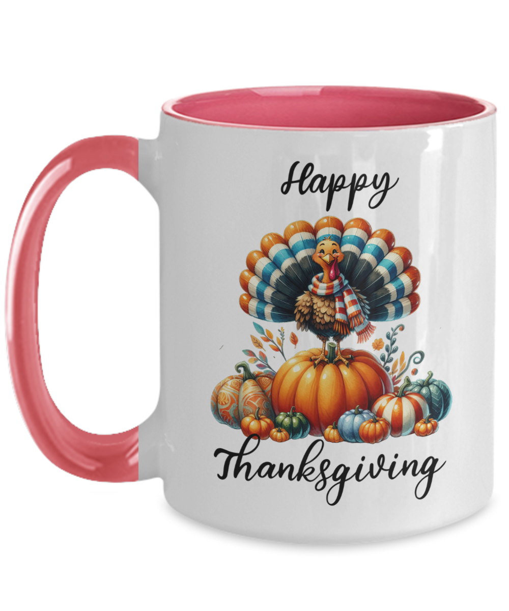 Happy Thanksgiving Ceramic Mug – Perfect for Holiday Cheer!