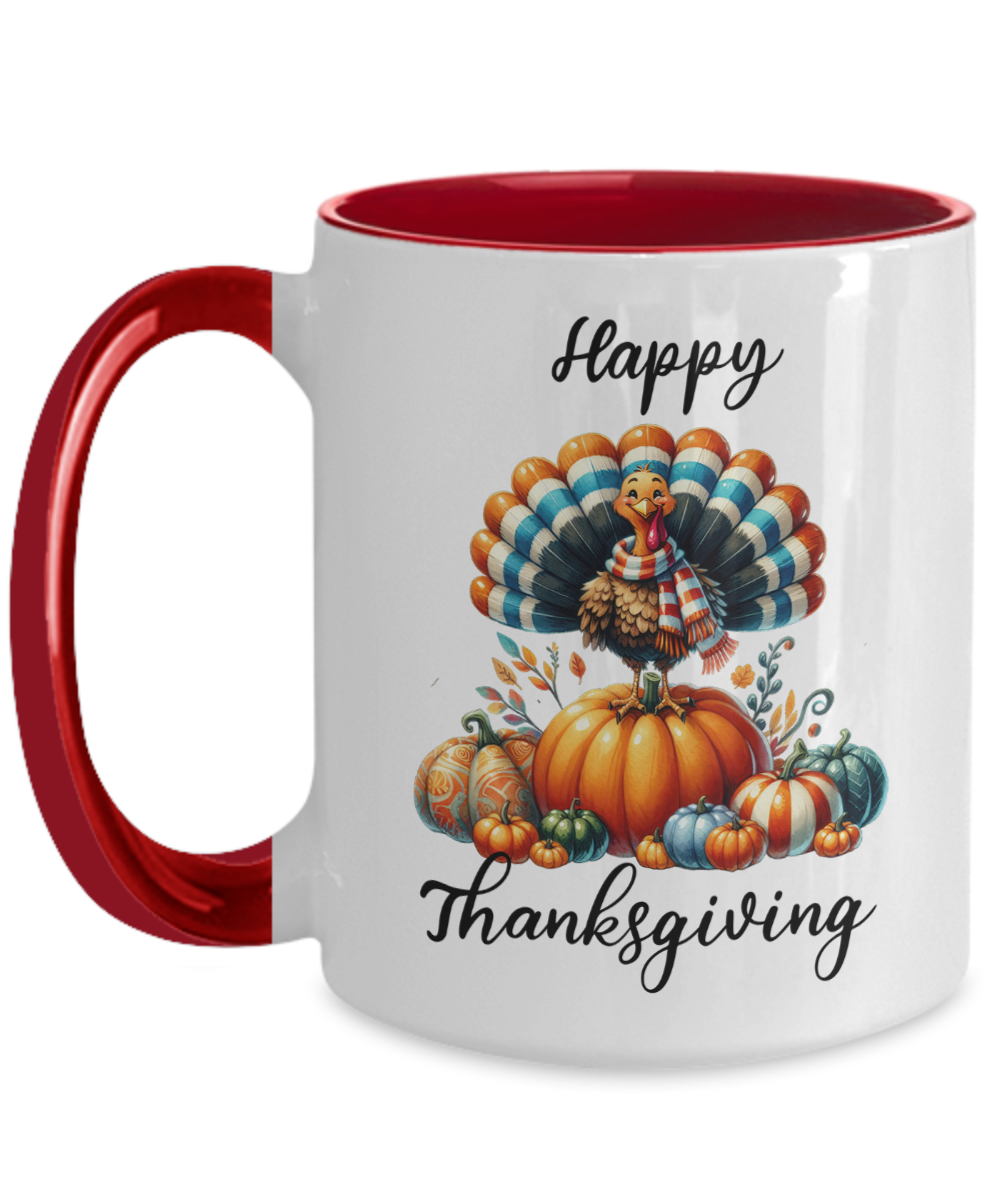 Happy Thanksgiving Ceramic Mug – Perfect for Holiday Cheer!