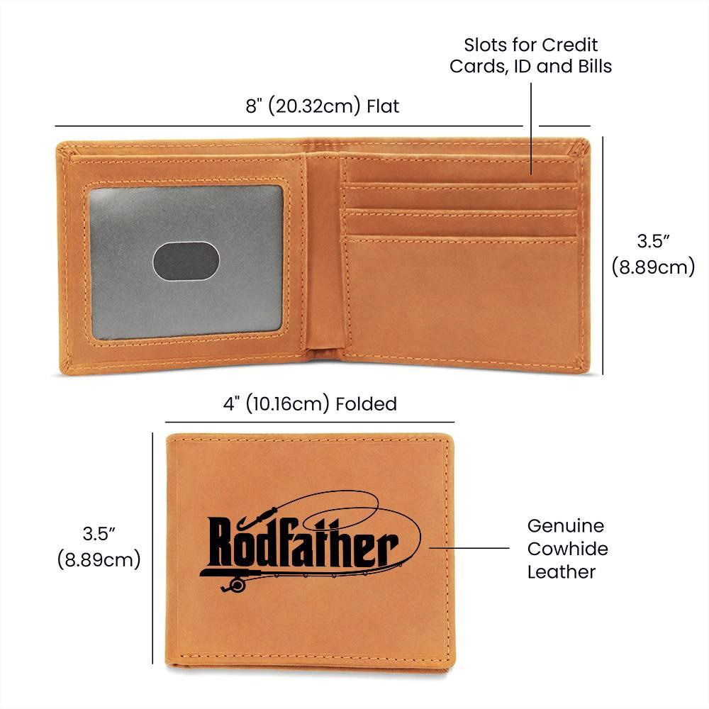 Rodfather Custom Leather Wallet - Mallard Moon Gift Shop