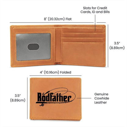 Rodfather Custom Leather Wallet - Mallard Moon Gift Shop
