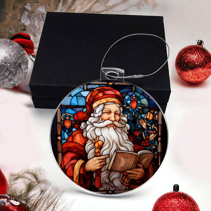 Santa Claus Acrylic Keepsake Ornament - Mallard Moon Gift Shop