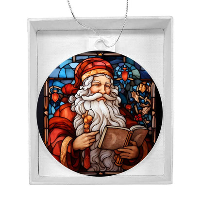 Santa Claus Acrylic Keepsake Ornament - Mallard Moon Gift Shop