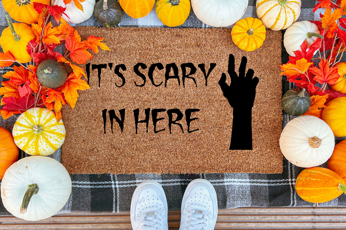 Halloween Outdoor Mat - It's Scary in Here