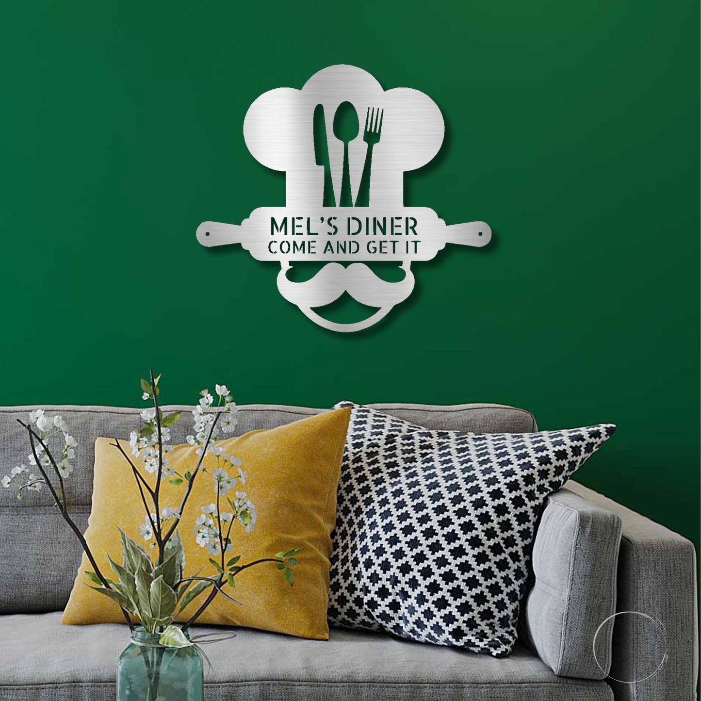 Personalized Diner Metal Wall Art: Where Every Meal is Your Signature Dish