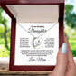To My Amazing Daughter - I Promise - Forever Love Heart Necklace with Message Card and Gift Box